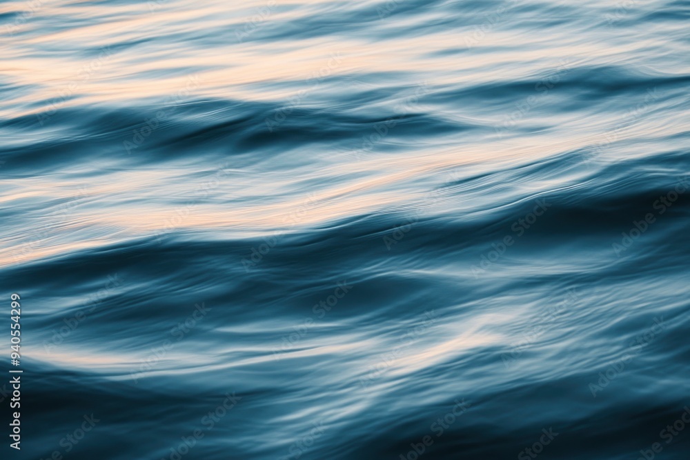 Surface of the ocean at dusk motion blur , ai Surface of the ocean at dusk motion blur , ai