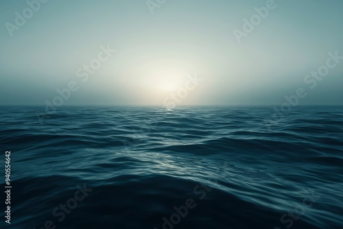 Surface of the ocean at dusk motion blur , ai