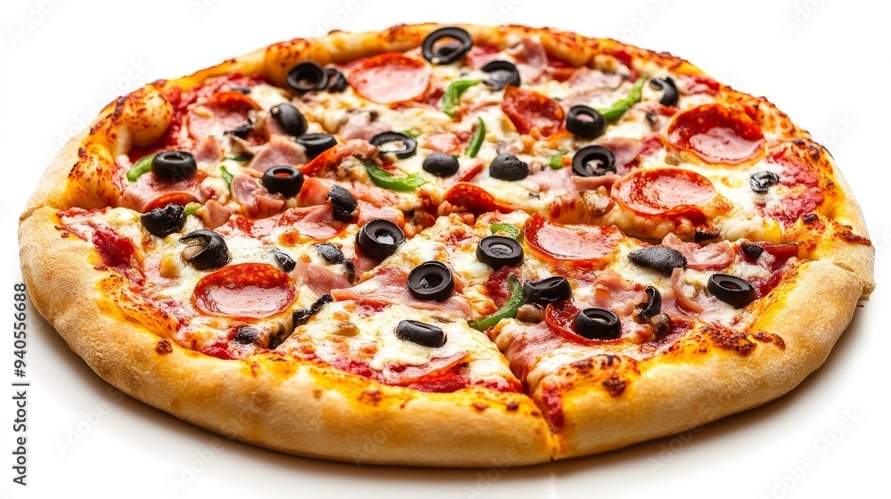 White background pizza White background pizza