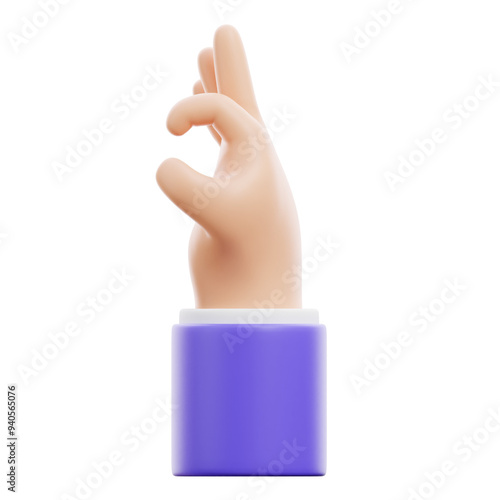 Hand Gesture 3D Icon photo