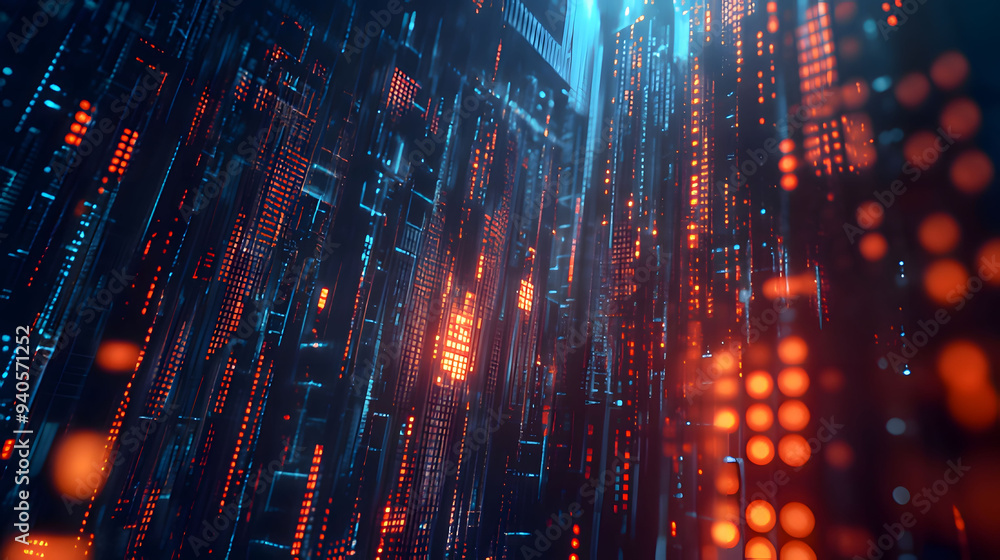 red and yellow lights. Generative AI red and yellow lights. Generative AI