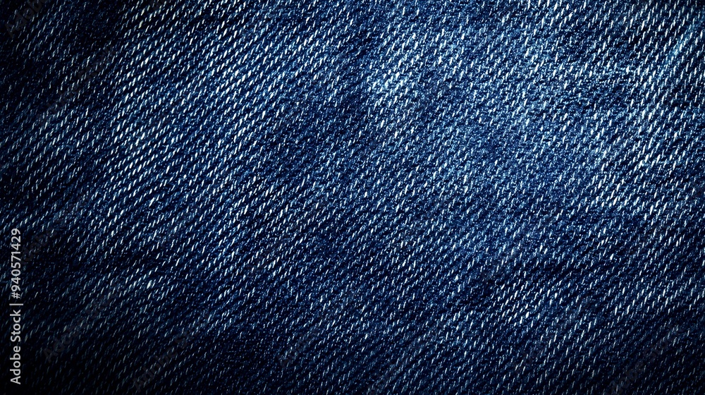 Close-up texture of denim fabric showcasing its weave and color. Close-up texture of denim fabric showcasing its weave and color.