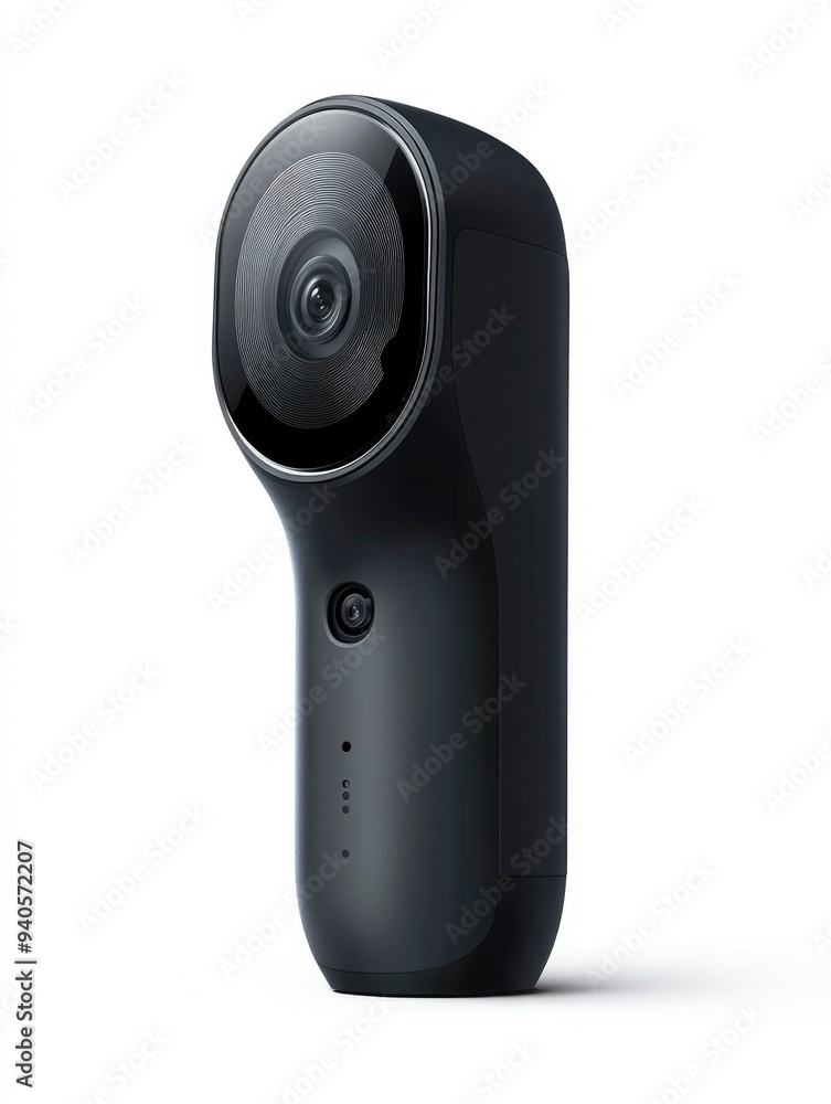 Black 360 Degree Action Camera with Wide Lens Black 360 Degree Action Camera with Wide Lens