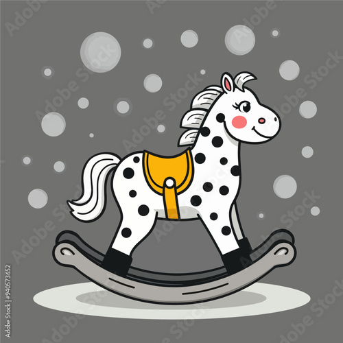 Cheerful Giraffe in Top Hat and Boots, Ready for a Fun Ride