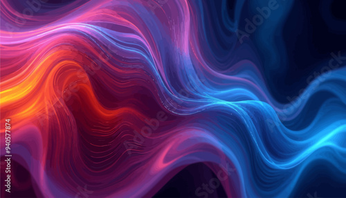 Colorful Abstract Wave Pattern