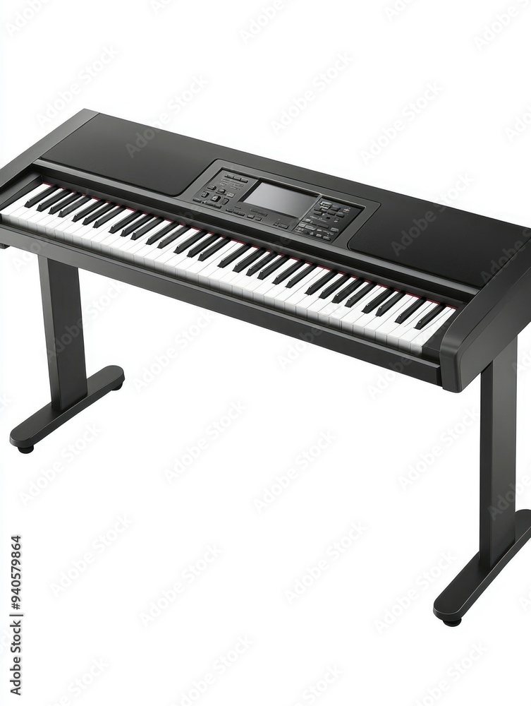 Black Digital Piano with Stand and Keyboard Black Digital Piano with Stand and Keyboard