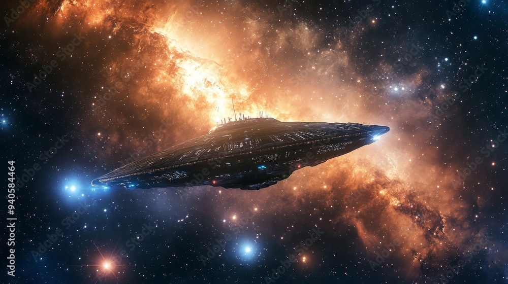 UFO in space UFO in space