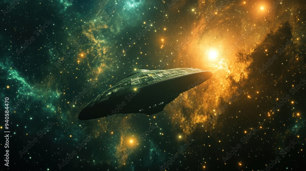 UFO in space UFO in space