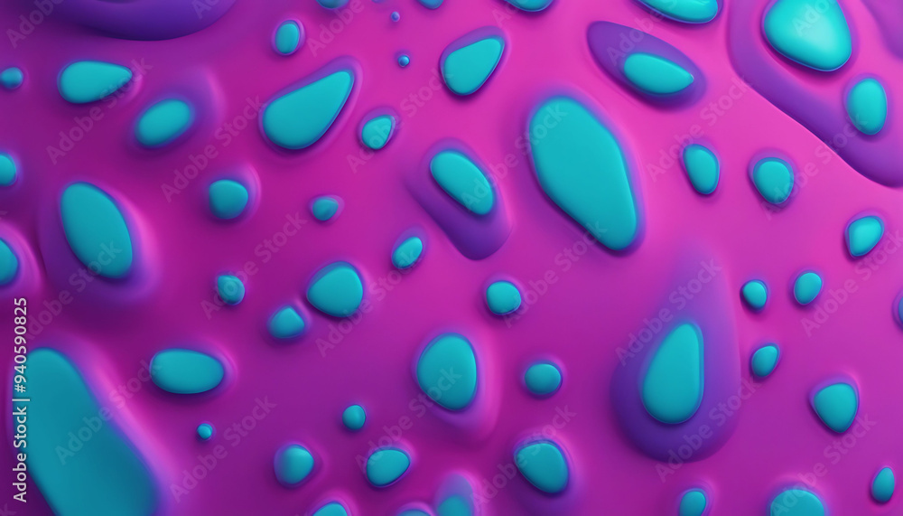 Abstract Purple and Blue 3D Shapes Pattern Abstract Purple and Blue 3D Shapes Pattern