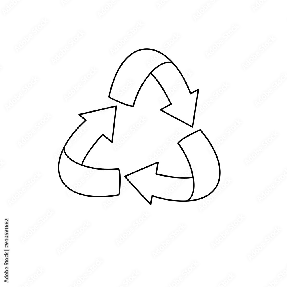 A white circle with three arrows pointing in different directions A white circle with three arrows pointing in different directions