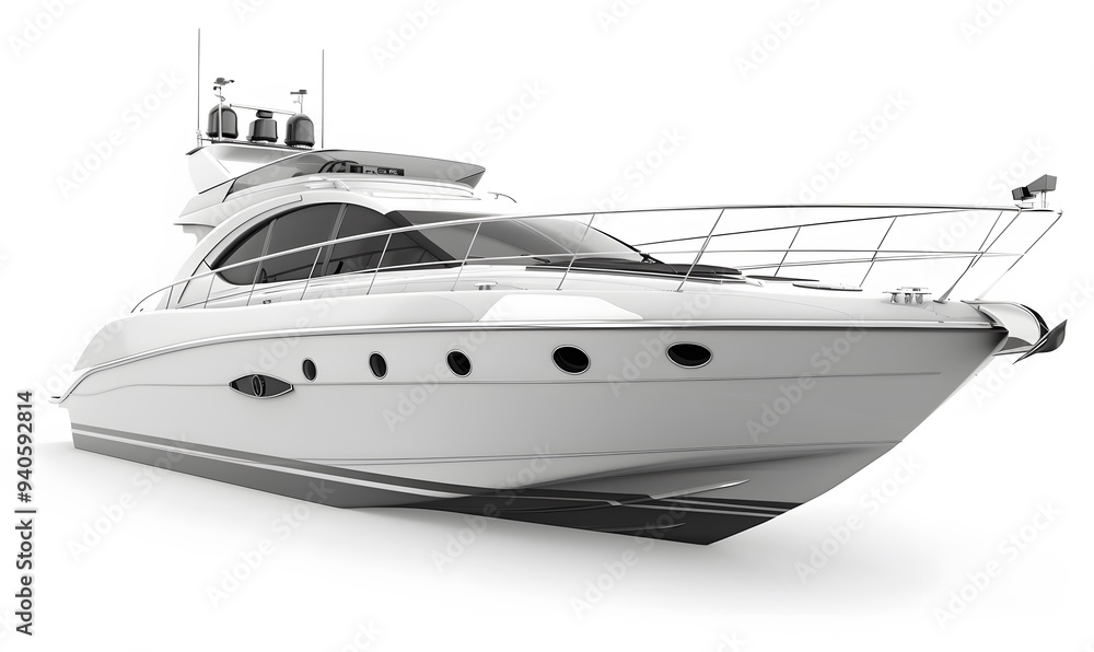 motor boat on white background. motor boat on white background.