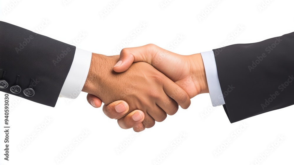 Business Partnership and Deal Making Concept Generative AI Business Partnership and Deal Making Concept Generative AI
