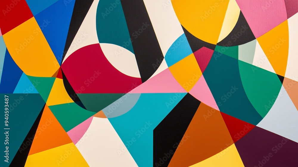 A vibrant geometric composition showcases a striking horizontal line, blending artistic flair with mathematical precision in a contemporary aesthetic. A vibrant geometric composition showcases a striking horizontal line, blending artistic flair with mathematical precision in a contemporary aesthetic.