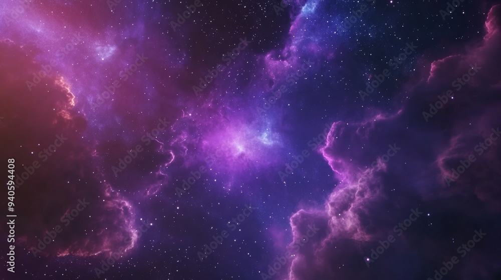 Cosmic Traveling through Star Fields in Deep Space Nebula Loop Background with Glowing Star and Plasma Generative AI Cosmic Traveling through Star Fields in Deep Space Nebula Loop Background with Glowing Star and Plasma Generative AI