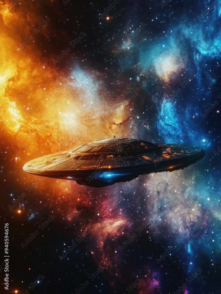 UFO in space UFO in space