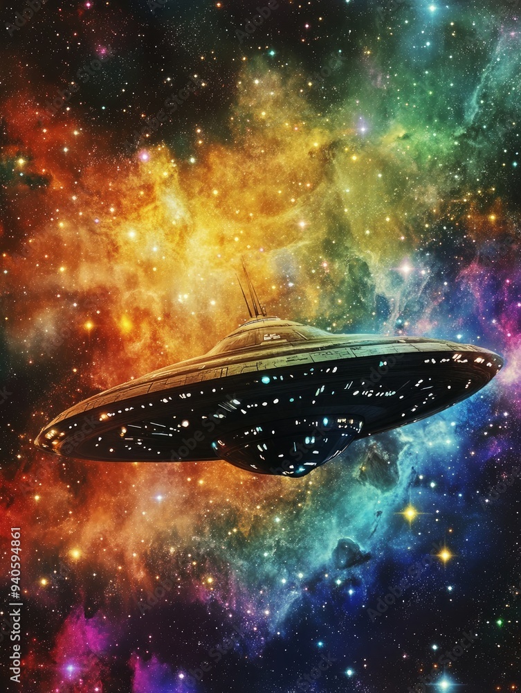 UFO in space UFO in space
