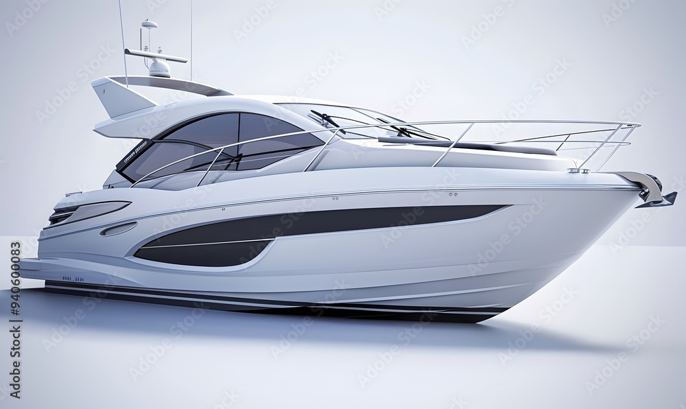motor boat on white background. motor boat on white background.