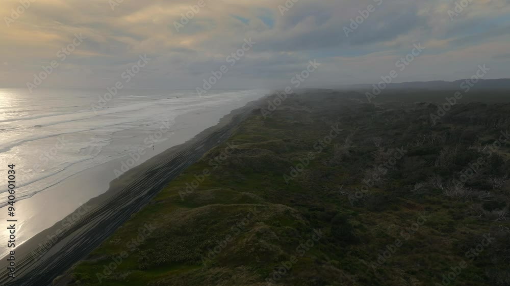 West coast rough ocean surf of Muriwai, Auckland, New Zealand. West coast rough ocean surf of Muriwai, Auckland, New Zealand.