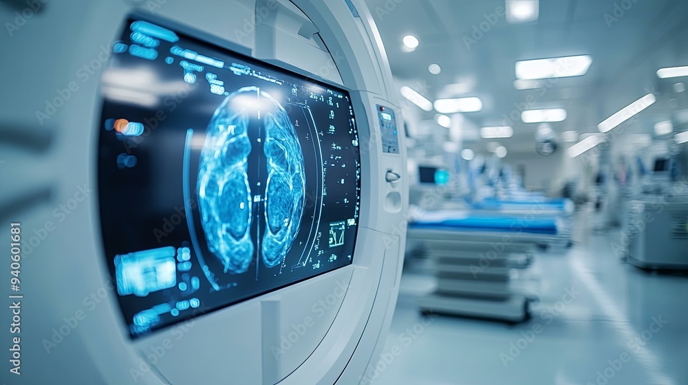 Innovation in Healthcare. Advanced medical technology and cutting-edge equipment concept Innovation in Healthcare. Advanced medical technology and cutting-edge equipment concept