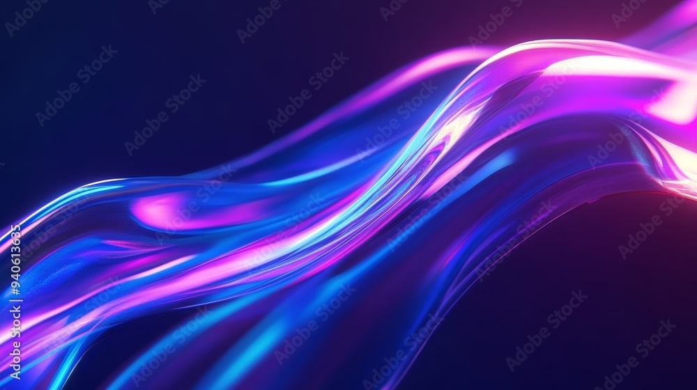 Abstract Neon Wave Background for Modern Wallpapers and Digital Designs Generative AI Abstract Neon Wave Background for Modern Wallpapers and Digital Designs Generative AI