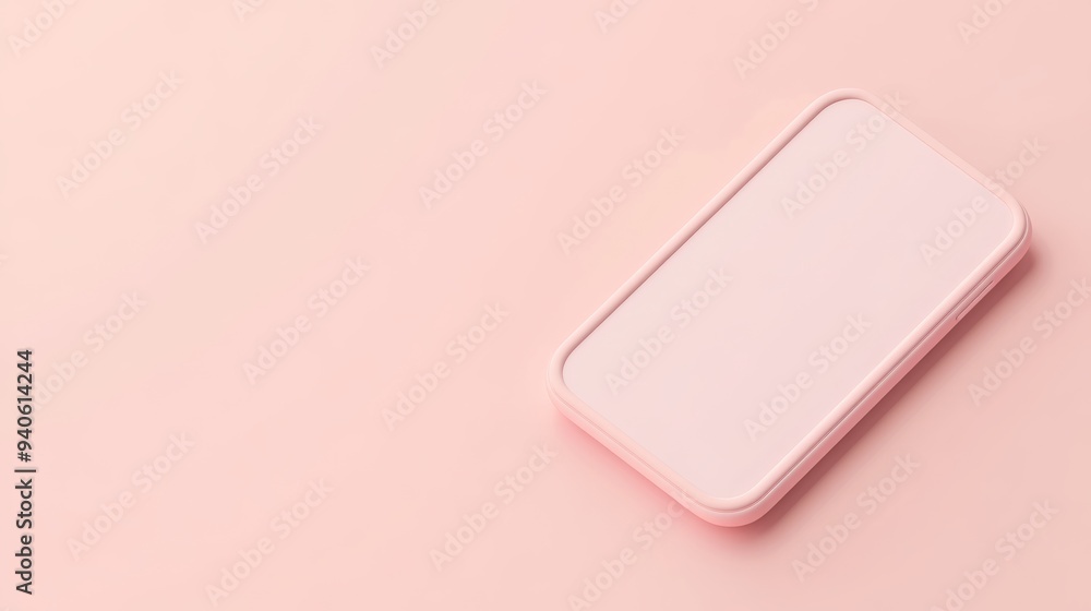 Minimalist Modern Clay Smartphone Mockup for Presentation and Display Information Generative AI Minimalist Modern Clay Smartphone Mockup for Presentation and Display Information Generative AI
