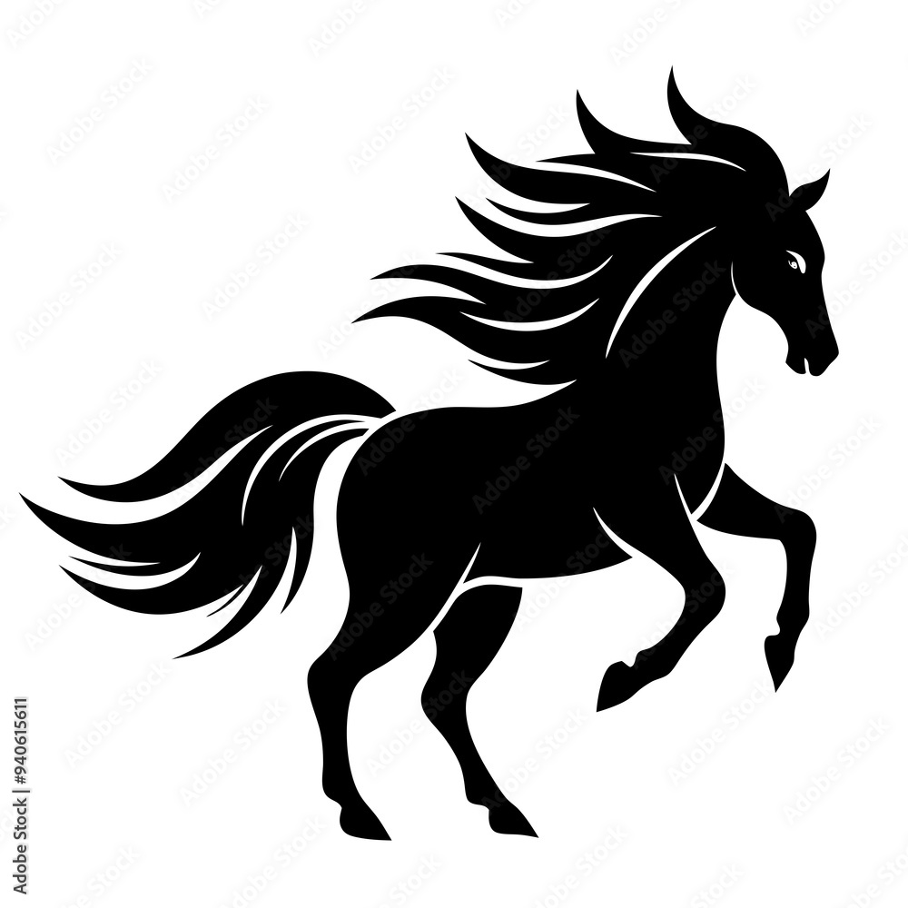 horse silhouette vector illustration horse silhouette vector illustration