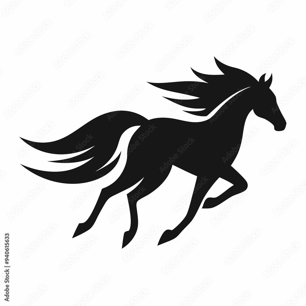 horse silhouette vector illustration horse silhouette vector illustration