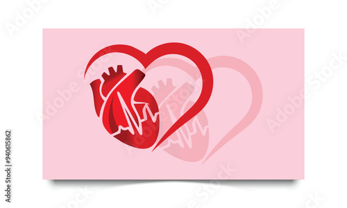 vector illustration design of world  heart day