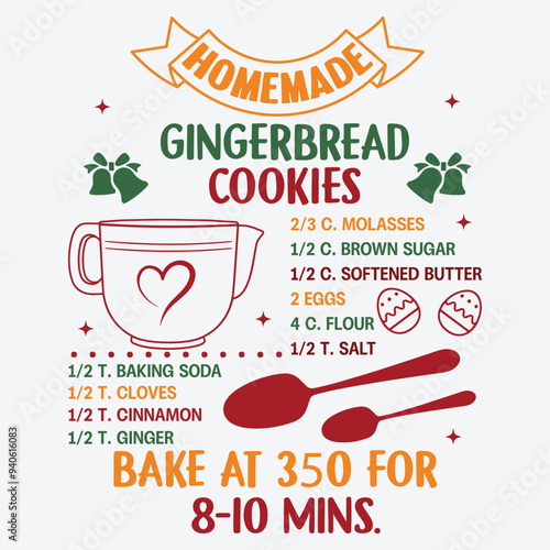 Christmas Cookie Recipe Design