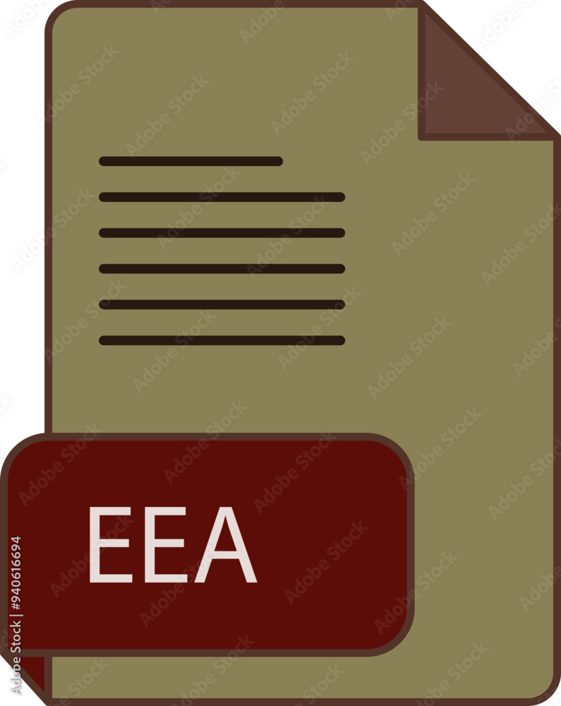 EEA file extension icon rounded lines and crisp corners EEA file extension icon rounded lines and crisp corners