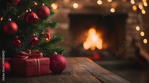 a relaxing christmas background for a card or banner photo