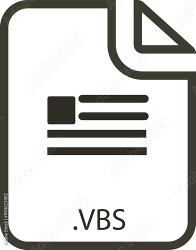 VBS File icon with symbol