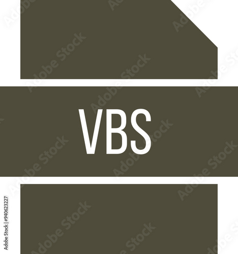 VBS icon crisp corner with transparent center
