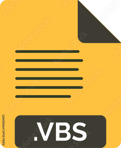 VBS File icon minimal fill