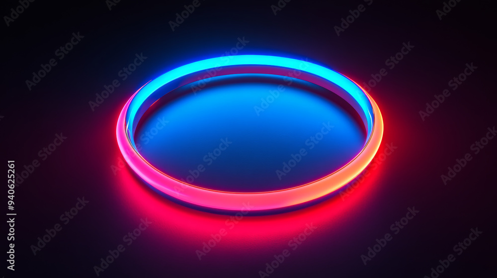 Imagine a neon blue geometric circle glowing brightly on a dark background. This circle serves as a mystical portal, radiating a futuristic vibe. Surrounding the circle, wisps of ethereal smoke swirl Imagine a neon blue geometric circle glowing brightly on a dark background. This circle serves as a mystical portal, radiating a futuristic vibe. Surrounding the circle, wisps of ethereal smoke swirl