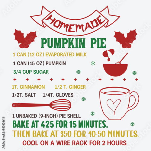 Christmas Cookie Recipe Design