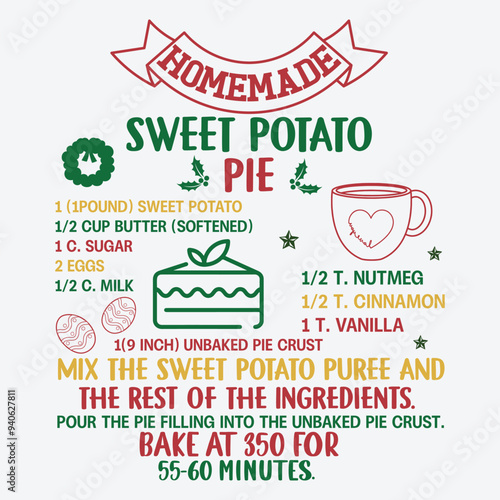 Christmas Cookie Recipe Design