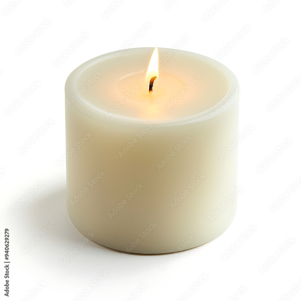 Candlelight view white background Candlelight view white background