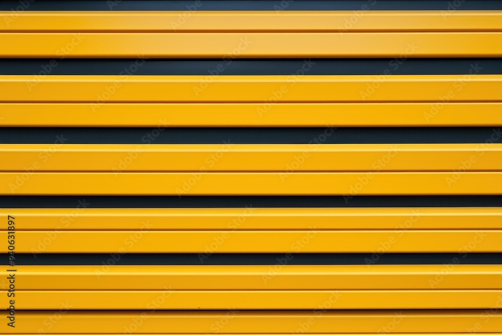 Yellow and Black Stripes: A close-up shot of a yellow metal surface with black stripes, creating a minimalist abstract background perfect for graphic design projects. The image evokes a sense of struc Yellow and Black Stripes: A close-up shot of a yellow metal surface with black stripes, creating a minimalist abstract background perfect for graphic design projects. The image evokes a sense of struc