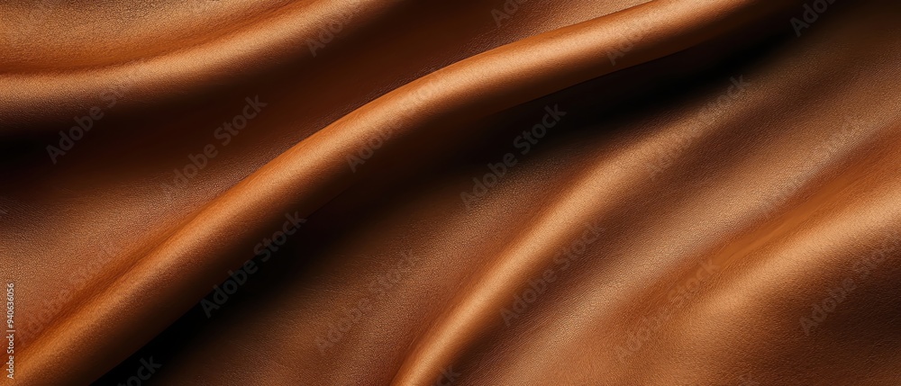 Luxurious brown satin fabric texture with soft folds and smooth surface, perfect for backgrounds and design elements. Luxurious brown satin fabric texture with soft folds and smooth surface, perfect for backgrounds and design elements.