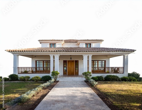 Moderne Spanische Villa aus Holz photo