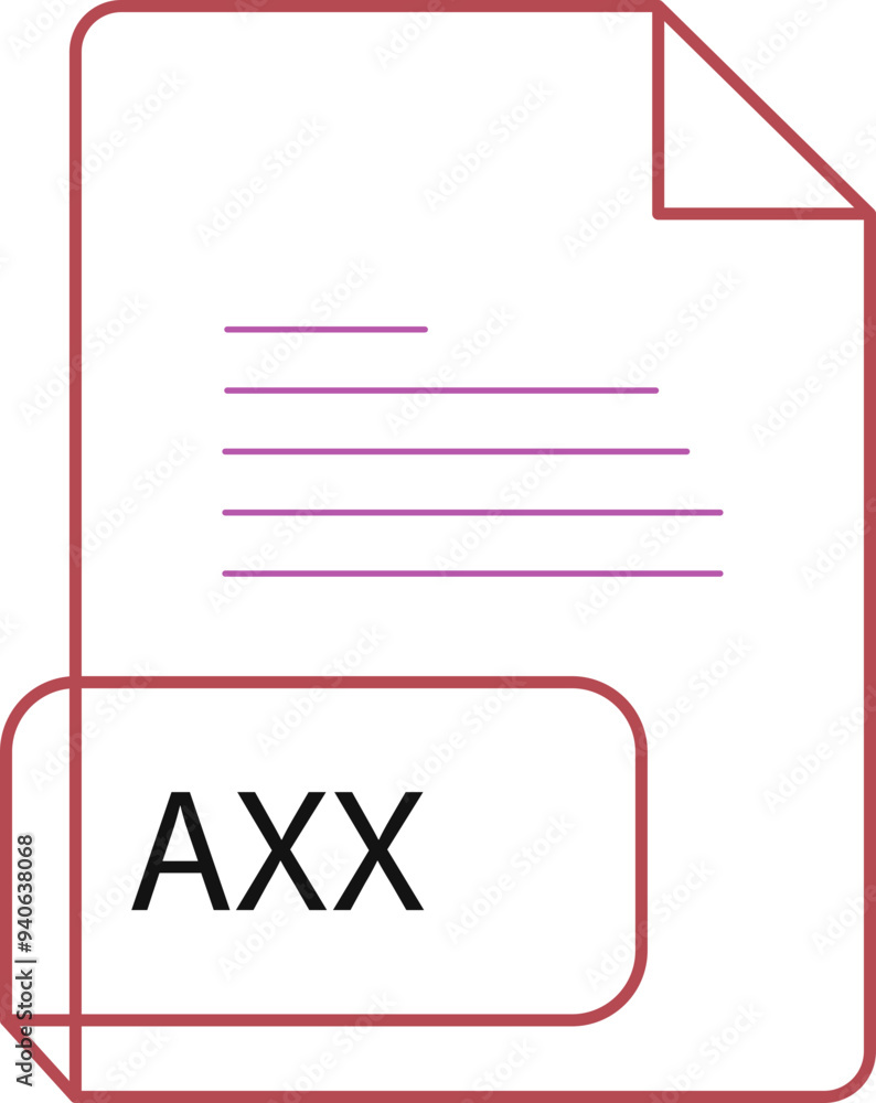 AXX File extension icobn crisp corners thick outline AXX File extension icobn crisp corners thick outline