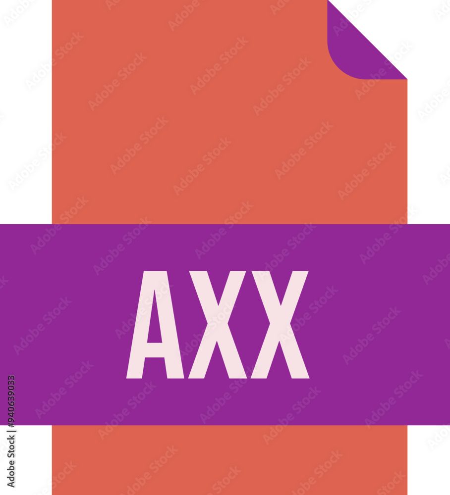AXX File icon fill crisp corners AXX File icon fill crisp corners