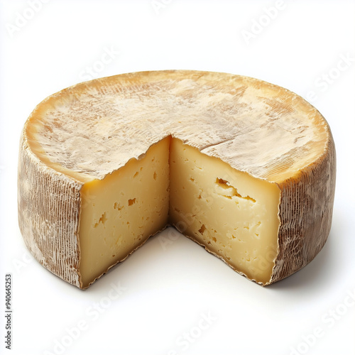 A cheese, isolated on white...