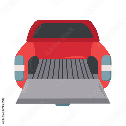 Truck tailgate icon clipart avatar logtotype isolated vector illustration