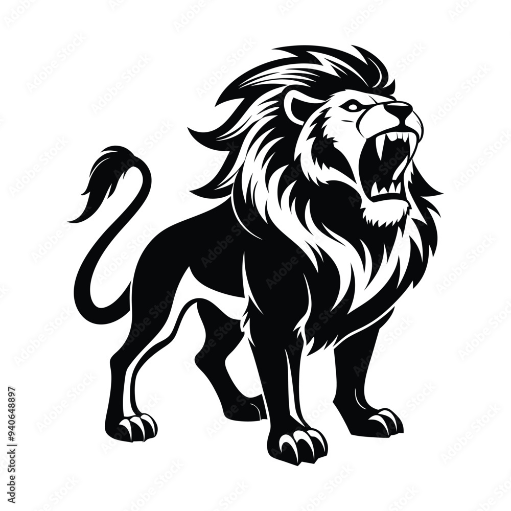 lion silhouette vector lion silhouette vector