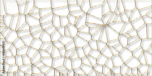 Abstract golden hexagon graphic ornament. arabian Stylish Seamless pattern on white background. Creative design. Design for book, notebook and calendar covers. high quality textile design, vector .	