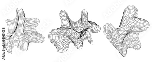Distorted black grids