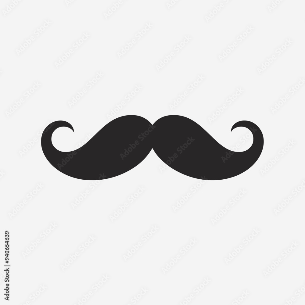 silhouette of moustache, very simple and single moustache silhouette white background silhouette of moustache, very simple and single moustache silhouette white background