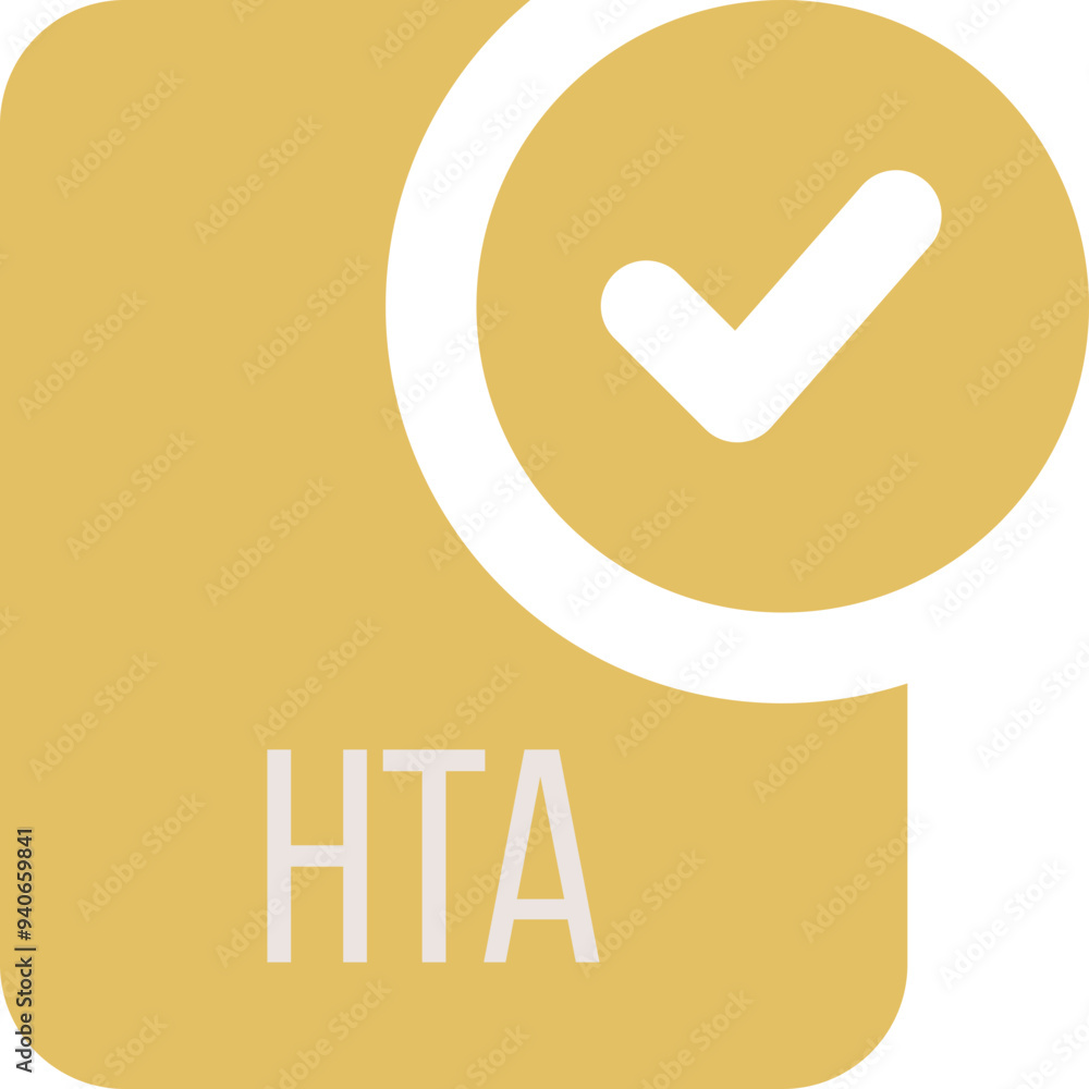 HTA ip file icon with black checked mark HTA ip file icon with black checked mark